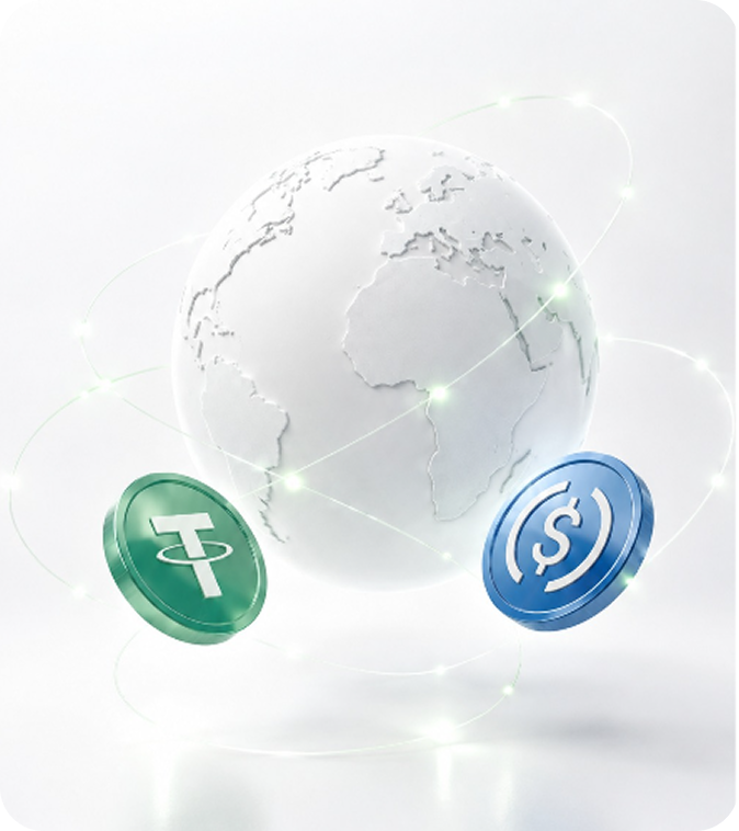 Deposit Using Digital Dollars (USDC/USDT)